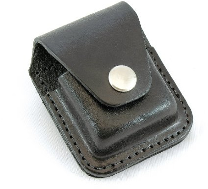 Mil-Tec - Etui Cuir Noir pour Briquet Mil-Tec - Noir