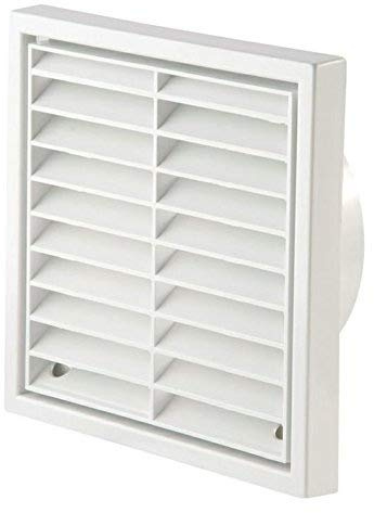 Manrose XF100A Shutter Extractor Bathroom Fan Std Timer Pull Cord Humidity Kit (Humidity Solid 350mm Long White)