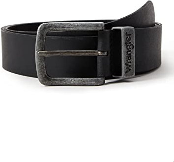 Wrangler Herren Metal Loop Gürtel, Schwarz, 100