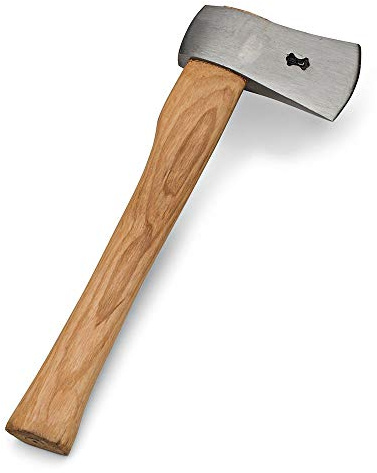 Kings County Tools Swiss Army Camping Axe | 15-1/2” Hardwood Handle | Easy to Carry and Use | Perfect Campfire & Kindling Tool