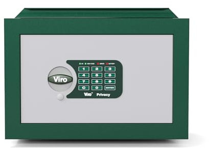 Viro | Privacy Elettronica, Cassaforte a Muro con Scheda Elettronica, da Incasso, in Acciaio, 410x290x205 mm