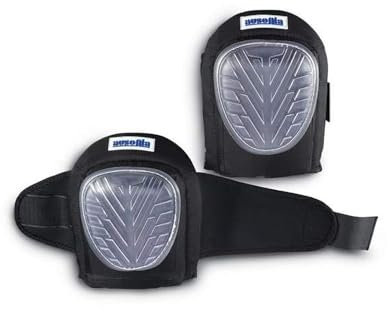 AUSONIA - 48320 GENOUILLÈRES PROFESSIONNELLES EN SILICONE RÉGLABLES GRÂCE À SANGLE DE FERMETURE BIEN STABLE EN NÉOPRÈNE ET AVEC UN REVÊTEMENT EXTÉRIEUR EN POLYESTER SOLIDE