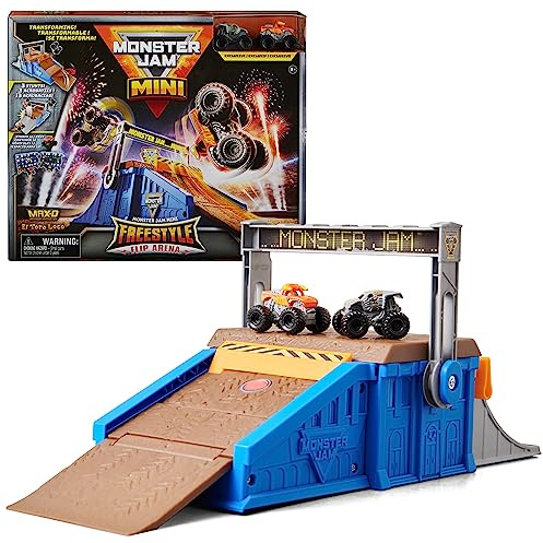 Monster Jam Mini Flip & Go lekset Inkl. 2 exklusiva fordon.