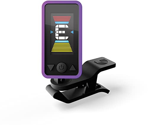 D'Addario Eclipse Headstock Clip On Guitar Tuner, PW-CT-17PR, Purple