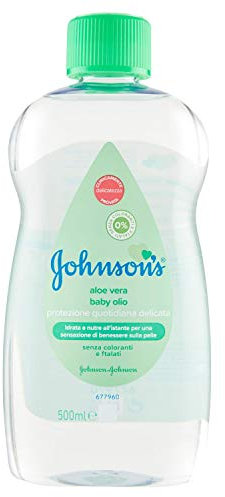 Johnson's Baby Feuchtigkeitsöl für Kinder und Babys mit Aloe Vera, 500 ml