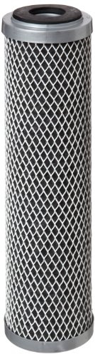 Pentair Pentek FloPlus-10 Carbon Block Water Filter, 10-Inch Under Sink Molded Cartridge, NSF 53 Cyst Reduction, 9.75 x 2.88, 0.5 Micron, Low Pressure Drop