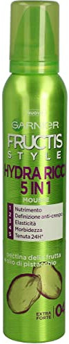 Garnier Fructis Hydra Ricci Mousse Ravviva Ricci Fissaggio Extra Forte, 200 ml