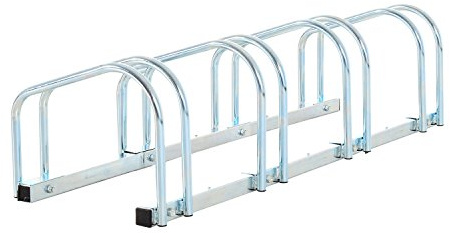 HOMCOM Bike Stand Parking Rack Floor or Wall Mount Bicycle Cycle Storage Locking Stand (4 Racks)