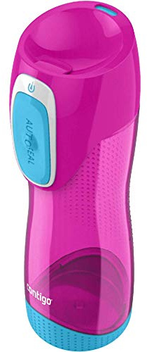 Contigo Swish Autoseal Water Bottle, Large BPA Free Drinking Bottle, Leakproof Gym Bottle, Ideal for Sports, Running, Bike, Running, Hiking, Magenta Pink, 500 ml