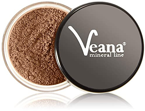 Veana Mineral Foundation - Caramel (6g) - ohne Farbstoffe, Öle, Chemikalien, Auffüller, Additive oder Konservierungsstoffe.