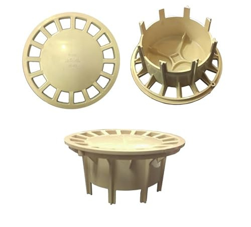 Grille 180 pour siphon de cours 200x200, couleur sable