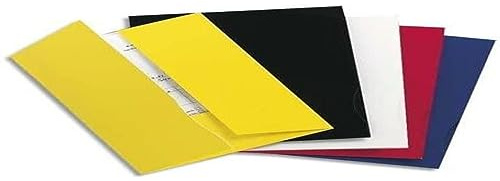 Exacompta 635011E presentationsmapp (tillverkad av fast kartong (250 g), 2 fällningar, förband för visitkort) 20 stycken svart