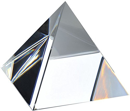 Amlong Crystal Clear Pyramid 3 inch with Gift Box