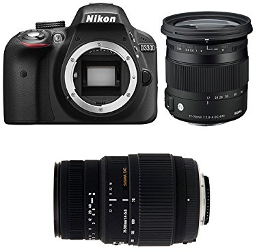Nikon D3300 + SIGMA 17-70 + SIGMA 70-300 DG MACRO