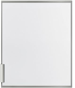 Bosch Türpanel mit Alu-Dekorrahmen Weiß für Einbau-Kühlgeräte KFZ10AX0 | Hochwertige Frontplatte, moderner Aluminium-Dekorrahmen mit robustem Griff, einfache Festtür-Montage, Maße 72.5 x 59.2 cm