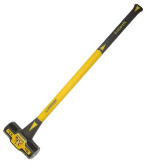 Roughneck ROU65636 Sledge Hammer Durable Fibreglass Handle with Shock Absorbing Grip 16lbs/7.3 kg