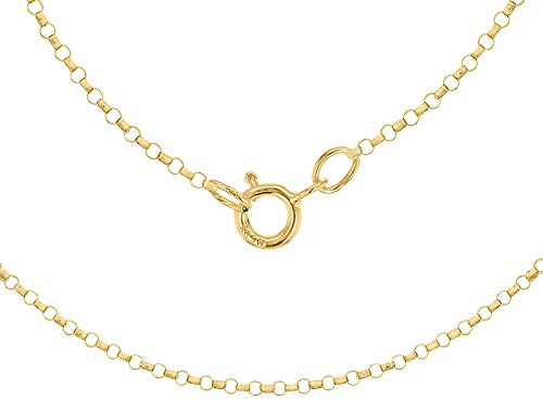Carissima Gold Damen 1.3 mm Rund Belcher Halskette 9k (375)