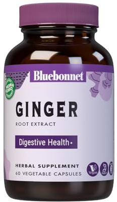 Bluebonnet Ginger Root Extract Supplement, 60 Count