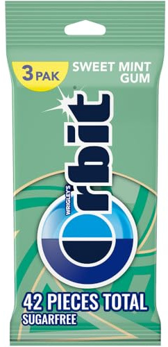 Orbit Sweet Mint Sugarfree Gum, multipack (3 packs total)