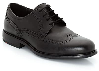 LLOYD Herren Kaleb, Männer Businessschuhe,lose Einlage,Extraweit,rahmengenäht,Goodyear,Welted,Full-Brogue,Derby,schnürung,SCHWARZ,44 EU / 9.5 UK