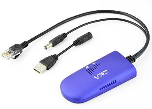 Vonets VAP11G-300 Mini WiFi Bridge/Repeater/WiFi to Ethernet Adapter/WiFi Hotspot Extender Signal Booster AP 2.4GHz 300Mbps with 1 RJ45 Male DC/USB Powered for DVR IP Printer Network Devices