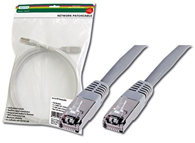 DIGITUS Câble LAN Cat 5e - 5m - RJ45 Câble réseau - Blindé F/UTP - Compatible Cat-6 & Cat-5 - Gris