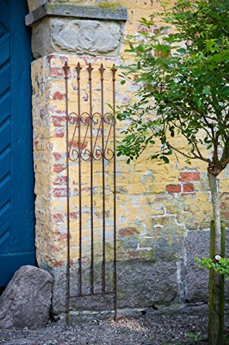 KUHEIGA Steckzaun/Rankhilfe Roma Rost - Höhe 170cm Rankgitter