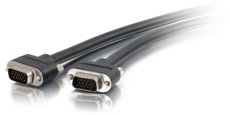 C2G 50214 Cable VGA - Cable de video VGA M/M, clasificación CMG en la pared, negro (12 pies, 3.65 metros)