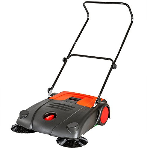 TecTake Barredora mecánica Manual Barrendero 20 litros Ancho de Trabajo 70 cm