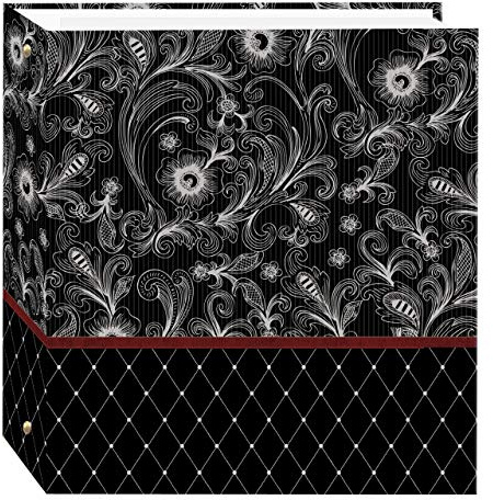 Pioneer Photo Albums TR-100D/PE TR-100D Pewter Etchings Magnetic 3-Ring Photo Album 100 Page