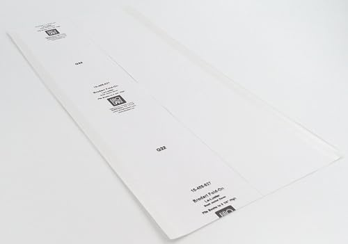 10-9 1/5,1 x 50,8 cm Brodart Fold-on bokomslag - justerbar mittladdning, klar, mylar