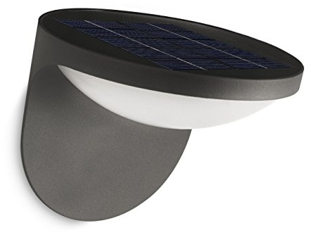 PHILIPS LAMPADA DA PARETE A LED PER ESTERNI CON PANNELLO SOLARE INTEGRATO WALL LATERN LED ANTRAC 1X1,5W