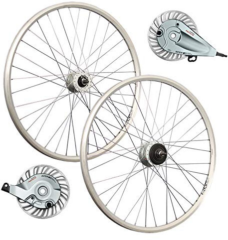 26 Pulgadas Juego Ruedas Bici Dinamo buje Nexus Frenos Rodillo