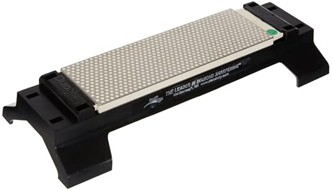 DMT W8EF-H-WB 8-Inch DuoSharp Extra-Fine/Fine Hard Coat Surface Bench Stone with Base - Clear