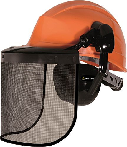 Delta Plus Forestier2 – Casco forestal con protectores auditivos y protección de la cara naranja