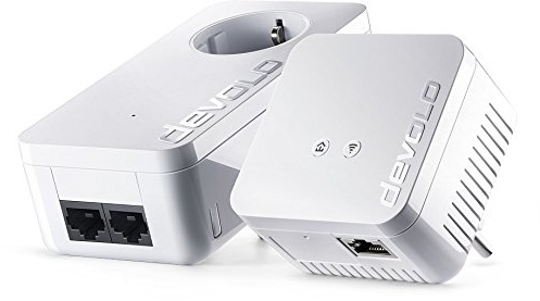 Devolo 9636 dLAN 550 WiFi Starter-Set Ethernet/LAN WLAN, Weiß, 2 Stück, Netzwerkadapter CPL – Adapter,Netzwerk CPL