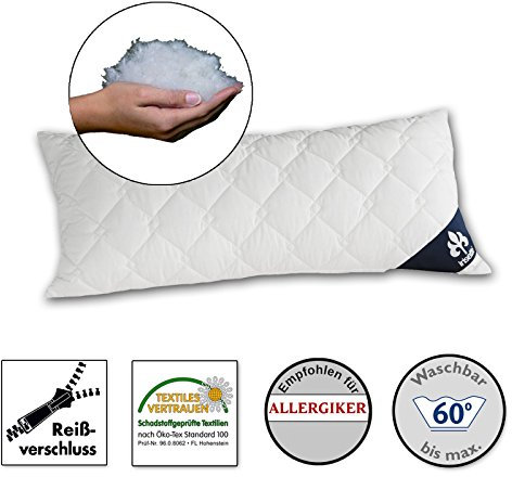 Irisette Micro Thermo Kopfkissen - Produziert in Deutschland - Kopfkissen mit abnehmbarem Bezug aus softer Microfaser, 40 x 80 cm, Öko-Tex zertifiziert