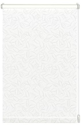 GARDINIA 31234 EASYFIX Rollo Dekor 668 Jahreszeiten weiß/weiß 60 x 150 cm
