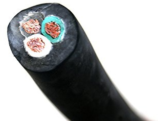 BYBON 100-Feet 12/3 SOOW Rubber Flexible Extra Heavy Duty Portable Cord 600V,UL Listed, No fillers, Black