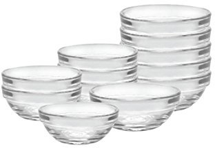 Duralex Lot de 12 bols transparents
