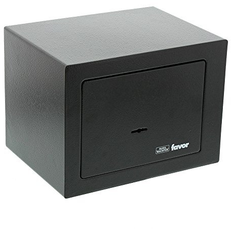 Burg Wächter Möbeltresor mit Schlüssel, Schwarz, HxBxT: 170 x 230 x 170 mm