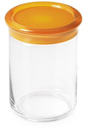 Omada Design Barattolo Cucina in Plastica da 1 lt, Contenitore per Pasta, Alimenti, Made in Italy, Lavabile in Lavastoviglie, Linea Trendy