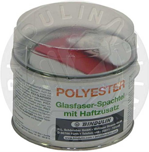 Glasfaserspachtel 497 g Set inkl. 1x Pinsel für beizen zum Auftragen und Nitrilhandschuh zum Auftragen