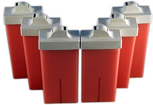 epilwax S.A.S – Lot de 6 roll – MAN von Wachspatronen Rosa, mit Roulette klein für das Gesicht.