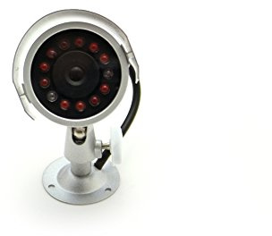 edi-tronic LED Überwachungskamera Dummy Kamera Fake Attrape Cam Outdoor Außen