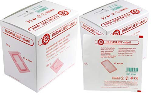 100 Stück steril Wundpflaster Rudavlies steril Pflaster 10 x 8 cm