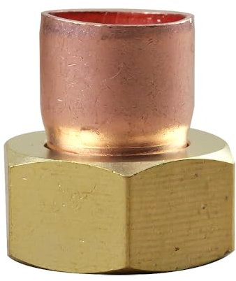 IBP Bänninger - Raccord Cuivre à souder - Douille droite écrou prisonnier 359 GCL Femelle 1/2(15/21) - Tube Cuivre Ø14