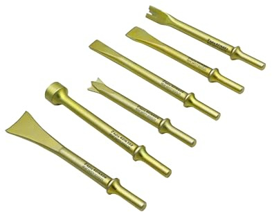 Astro Tools 401K6 6-Piece Heavy Duty Thor Air Hammer, Chisel & Cutter Bit Set .401 Shank