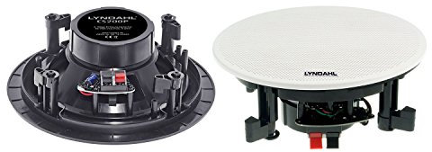 Lyndahl CS200P Set di altoparlanti a 2 vie, altoparlanti da soffitto sistema a 2 vie, altoparlante integrato per montaggio a parete o a soffitto, colore bianco