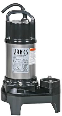 Tsurumi PU2 2PU (50.15s) 1/5 HP, 115 V, pompa sommergibile stagno e cascata, in acciaio INOX, 3000 gph, 5,1 cm scarico
